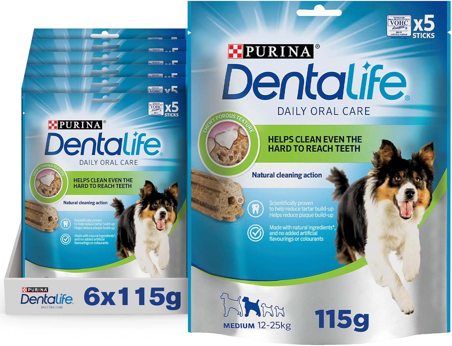 Purina DENTALIFE® Medium Dog Dental Dog Chews X 6 Packs