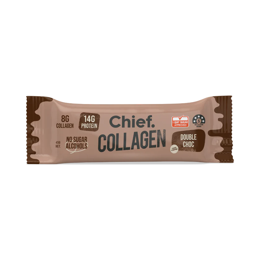 Chief Collagen Double Chocolate Protein Bar (Single Bar)