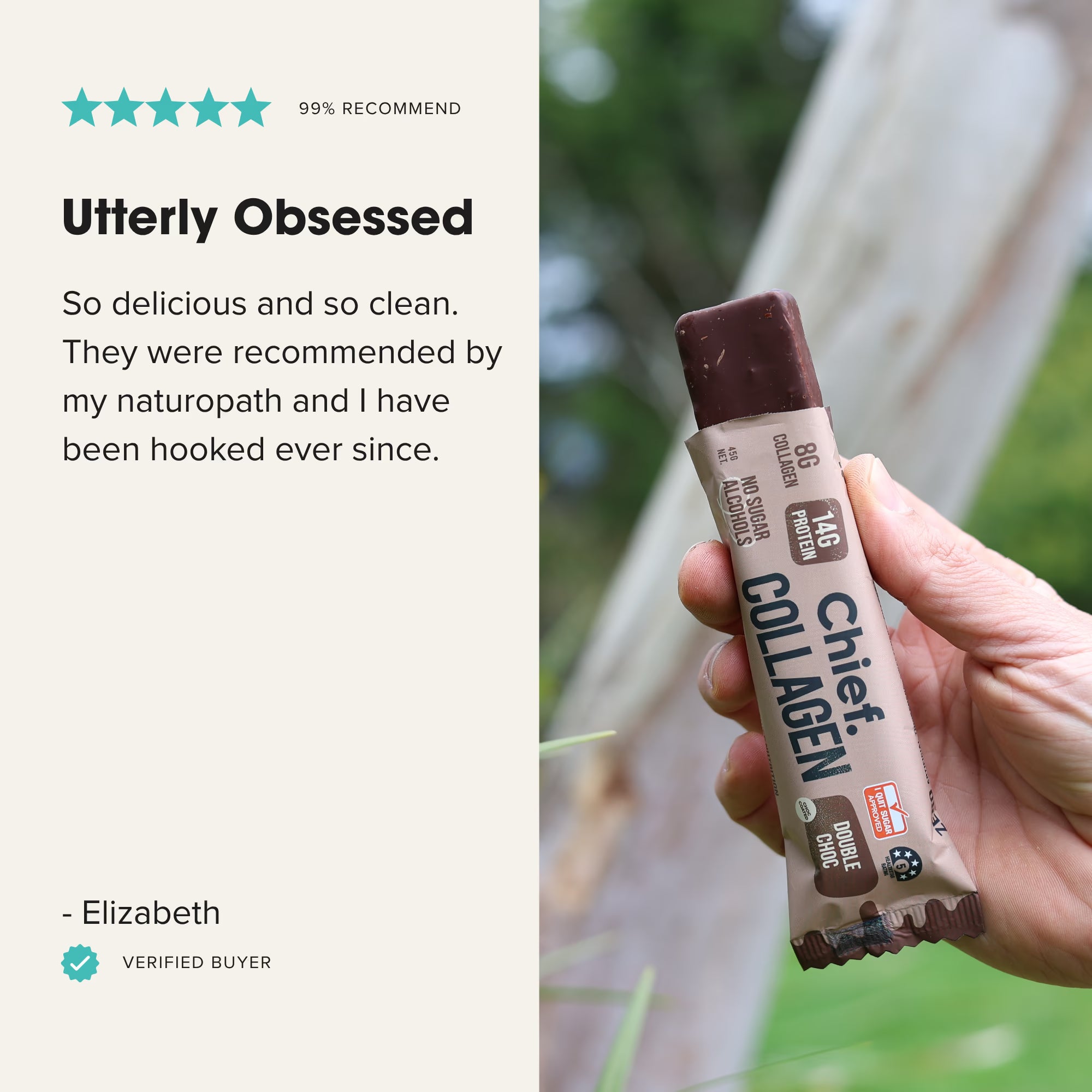 Chief Collagen Protein Double Chocolate Bars