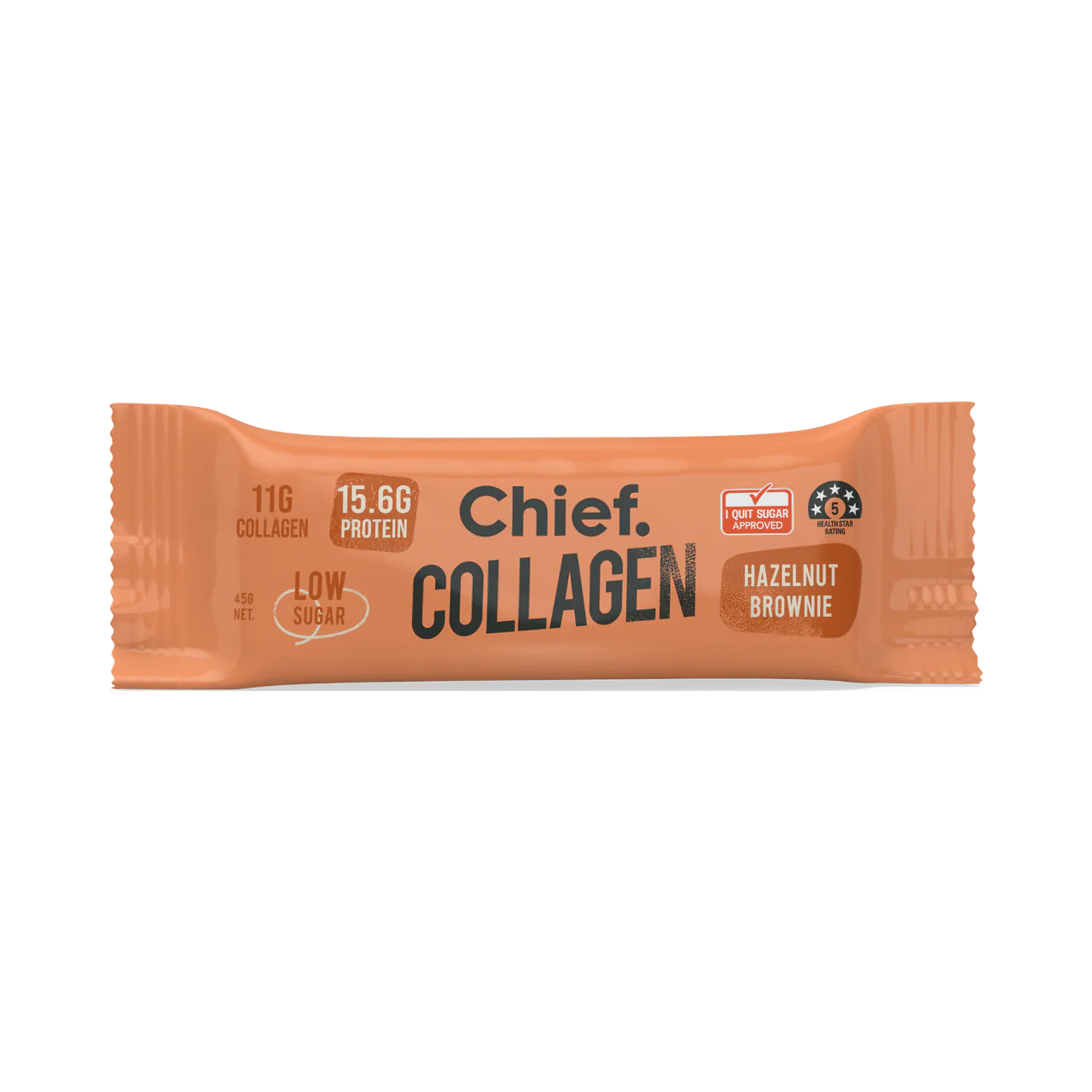 Chief Collagen Hazelnut Brownie Protein Bar (Single Bar)