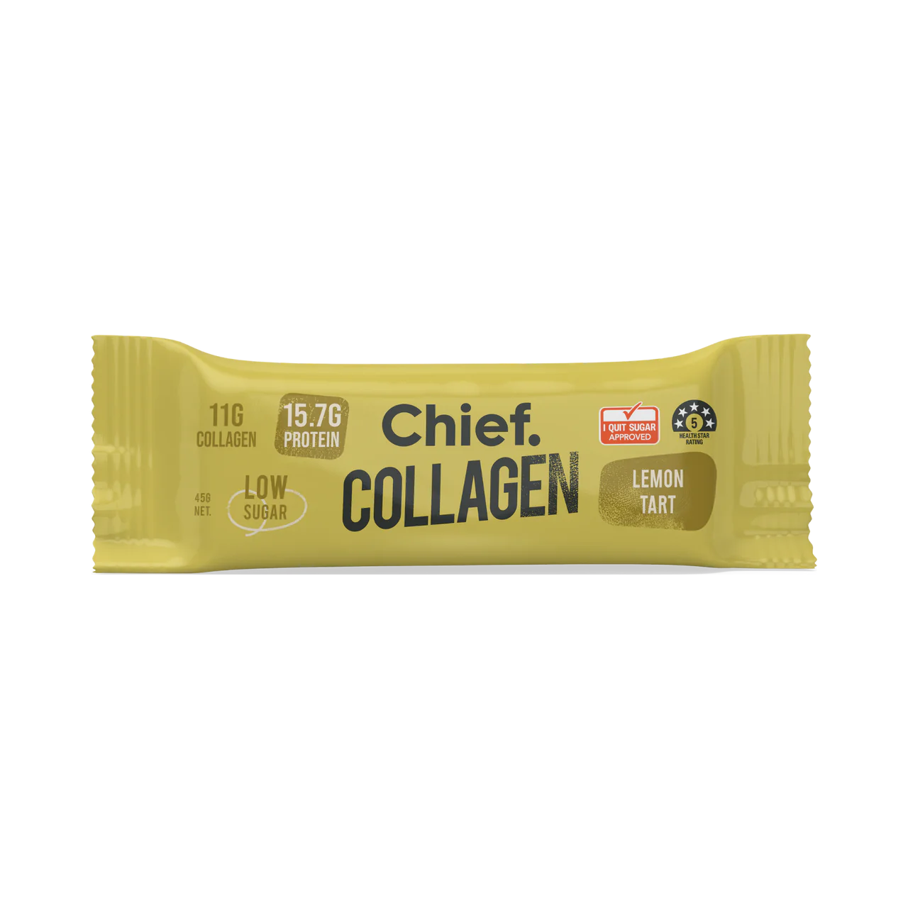 Chief Collagen Lemon Tart Protein Bars (12 Bars)