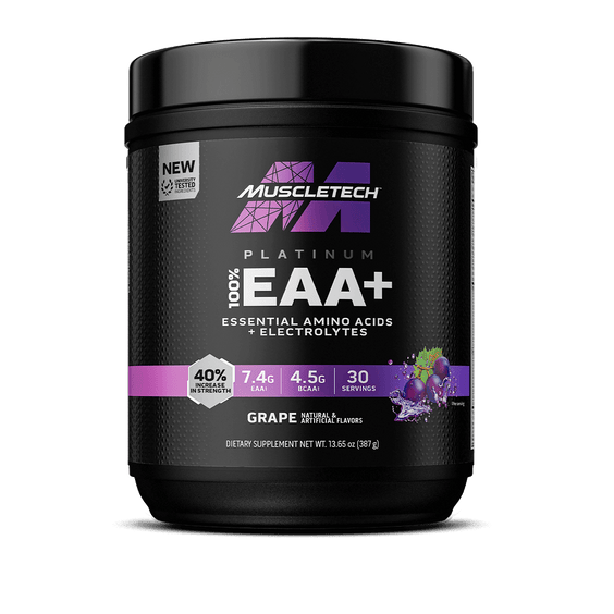 MuscleTech Platinum 100% EAA+ Essential Amino Acid + Electrolyte, 13.65 oz (387 g)