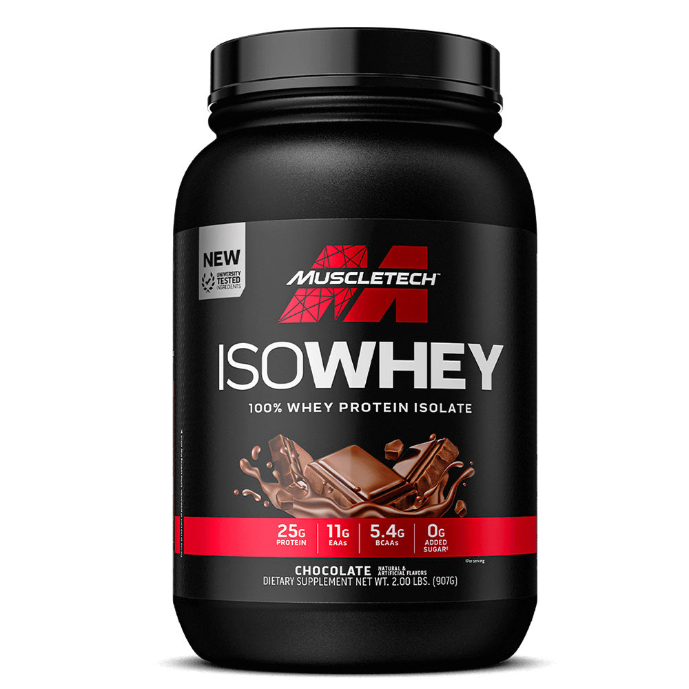 MuscleTech IsoWhey Whey Protein Isolate – Chocolate Flavor, 2 lb