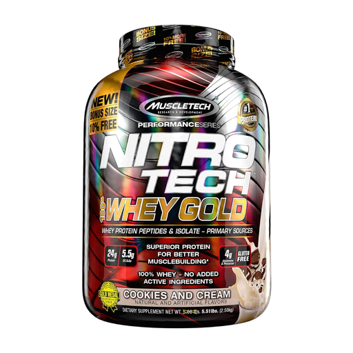 MuscleTech Nitro Tech 100% Whey Gold 5.53 lbs