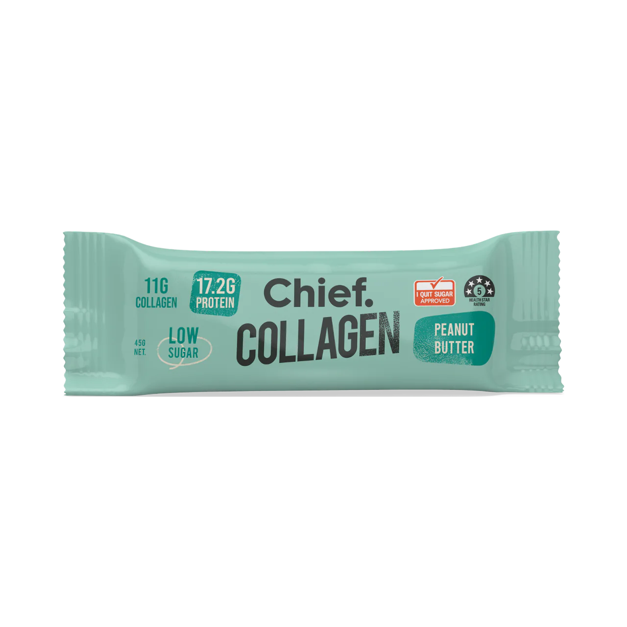 Chief Collagen Peanut Butter Protein Bars (12 Bars)