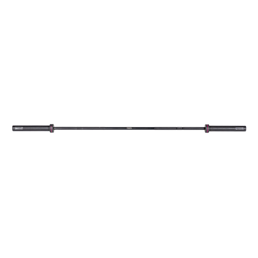 Primal Pro Series Linda Olympic 25mm 15kg Technique Bar - Black Teflon Coated/Pink Detail