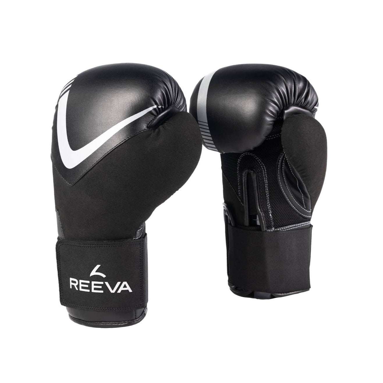 Reeva Boxing Gloves Leather, Silver