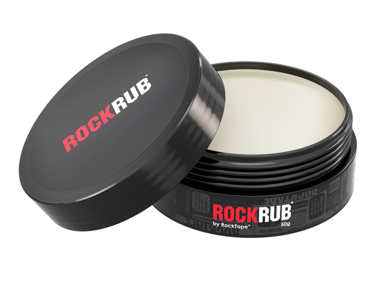 Rocktape RockRub 50 جرام (غير معطر)، زيت الشمع للعلاج الطبيعي