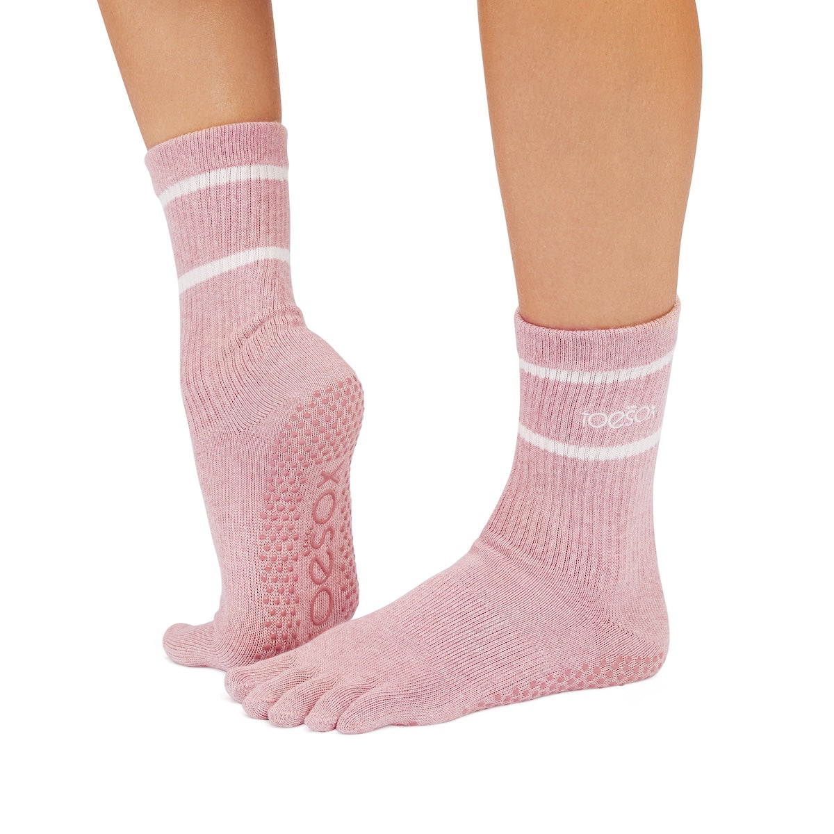 ToeSox Full Toe Crew Grip Socks