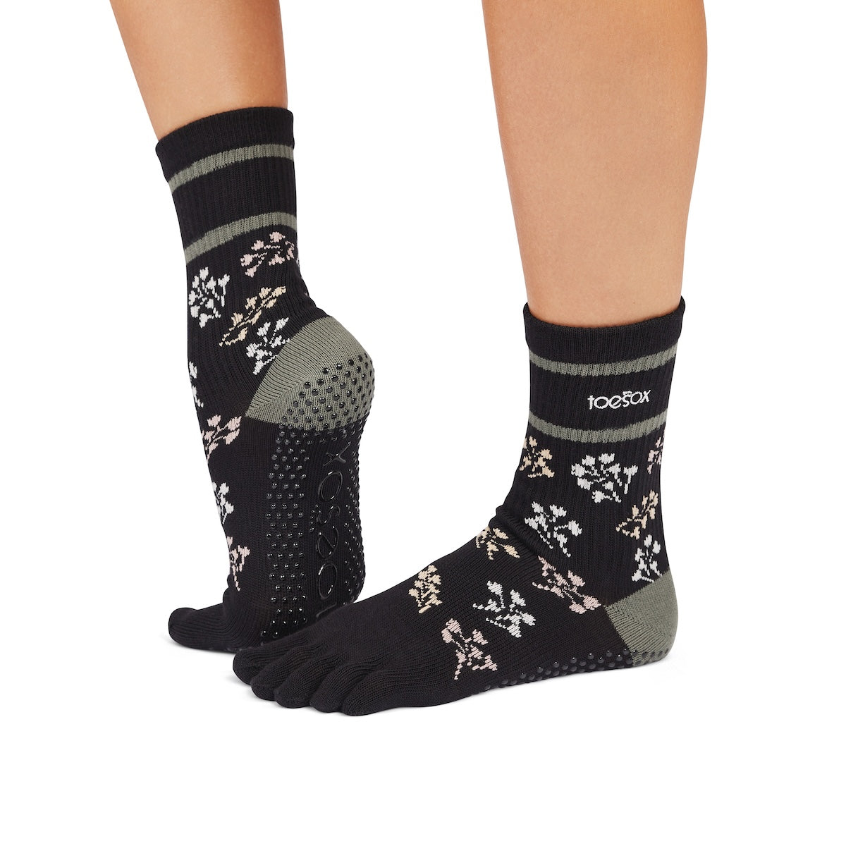 ToeSox Full Toe Crew Grip Socks