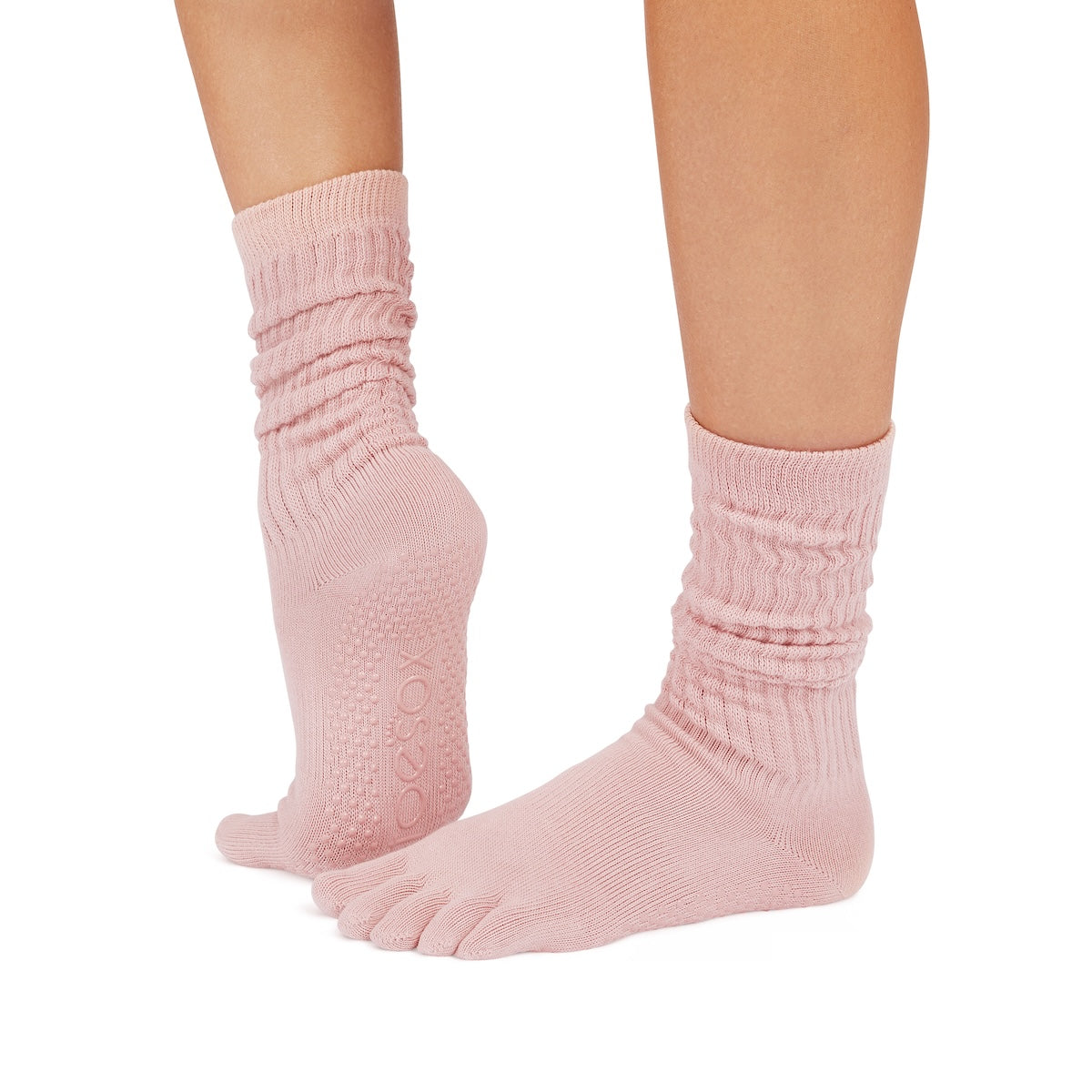 ToeSox Full Toe Slouch Grip Socks