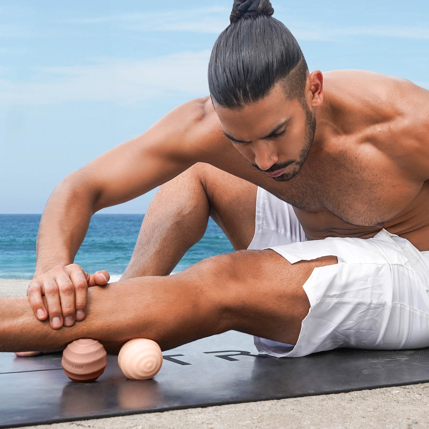 TRNR Massage Balls 2 Pack - Nude & Clay