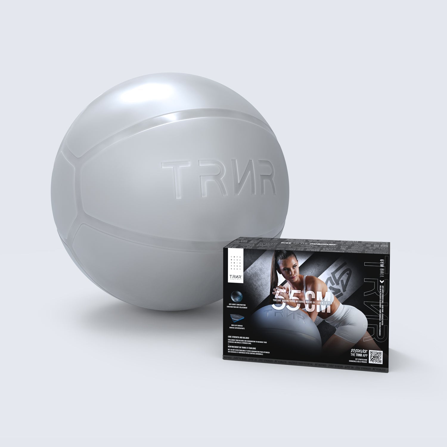 TRNR Gym Ball, Anti-burst Exercise Ball