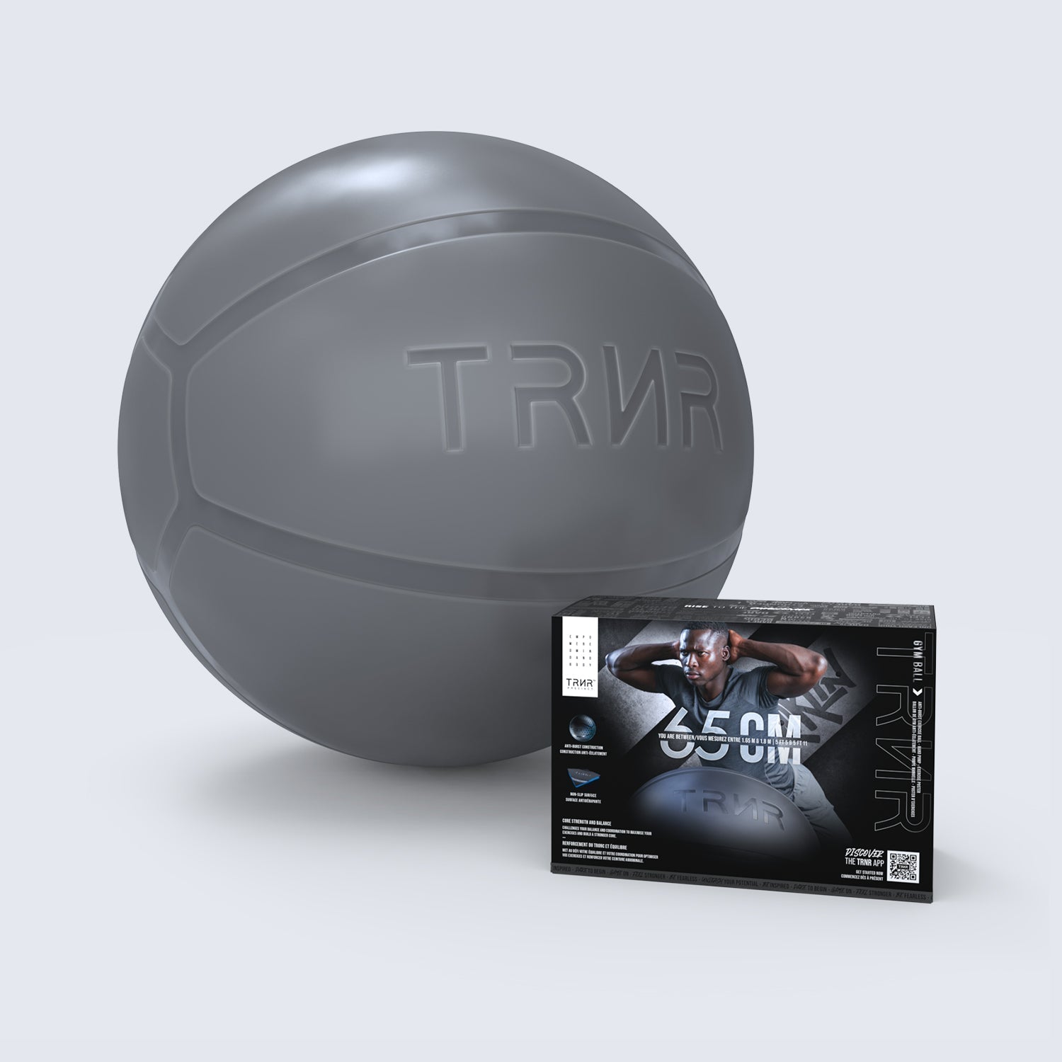 TRNR Gym Ball, Anti-burst Exercise Ball