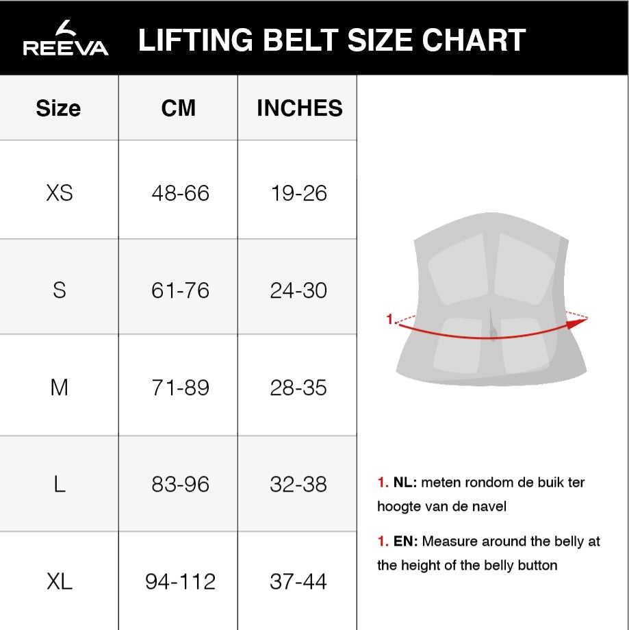 Reeva Neoprene Weight Lifting Belt 2.0