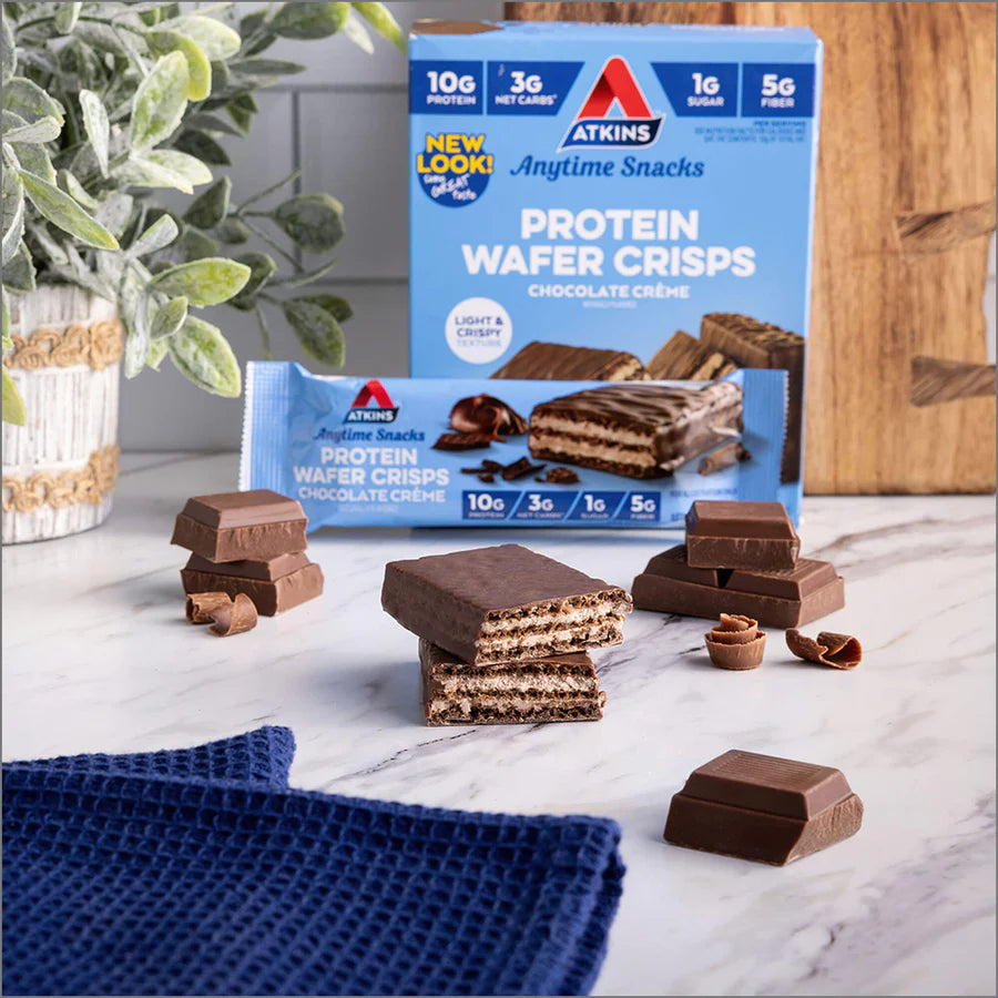 ATKINS Snack Wafer Chocolate Crème, 5packs(36G per bar)