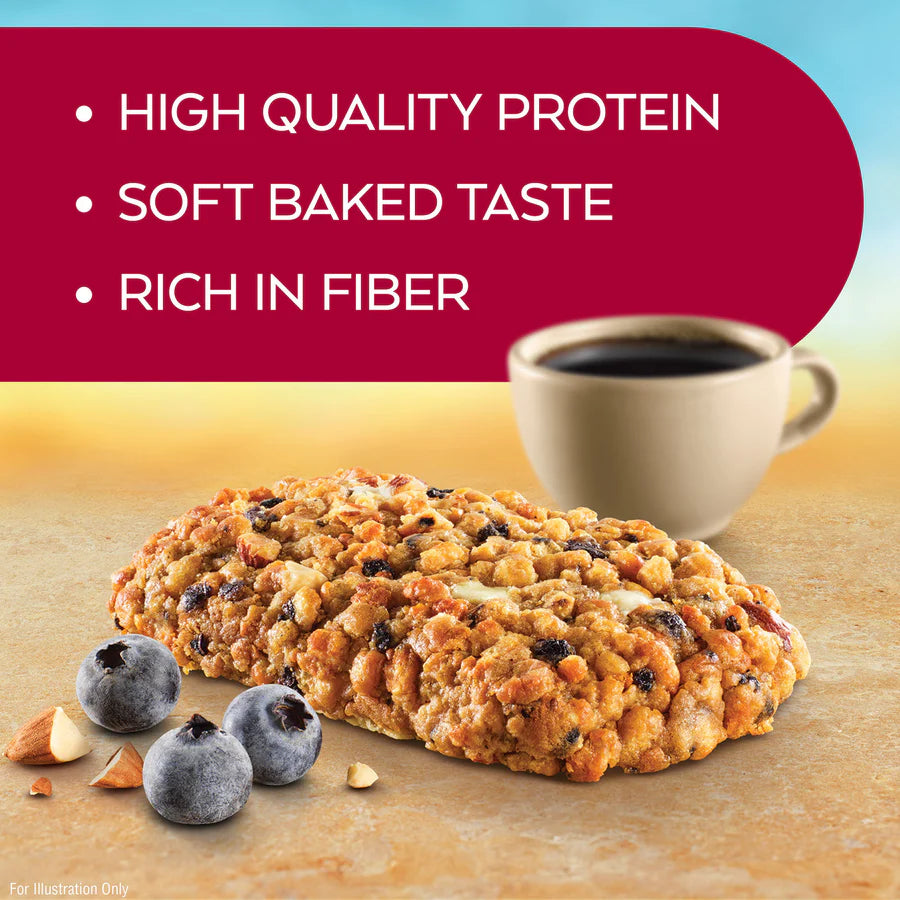 ATKINS Meal Soft Baked Blueberry Bar, 5packs (50G per bar)