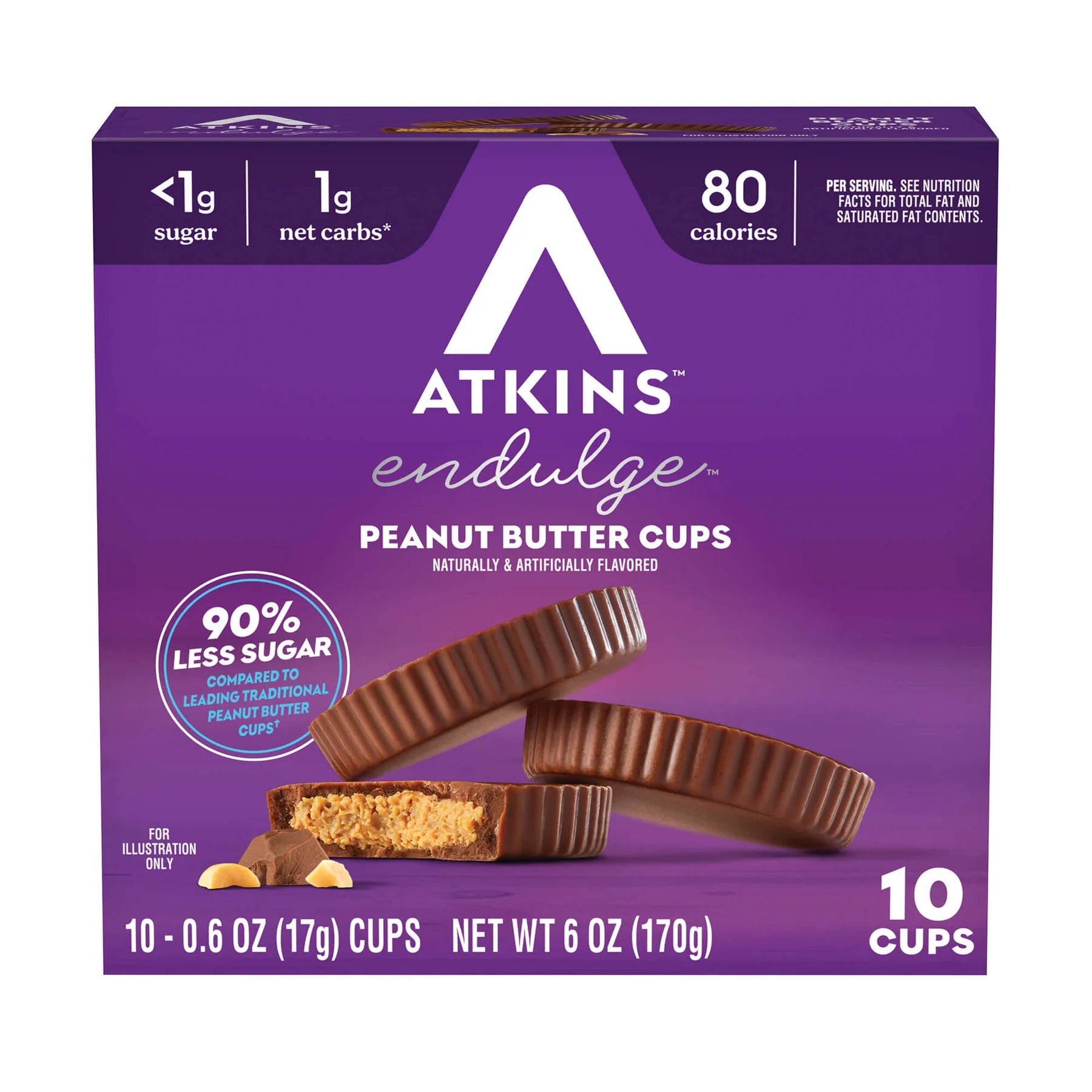 Atkins Peanut Butter Cups (Pack of 10 pieces)