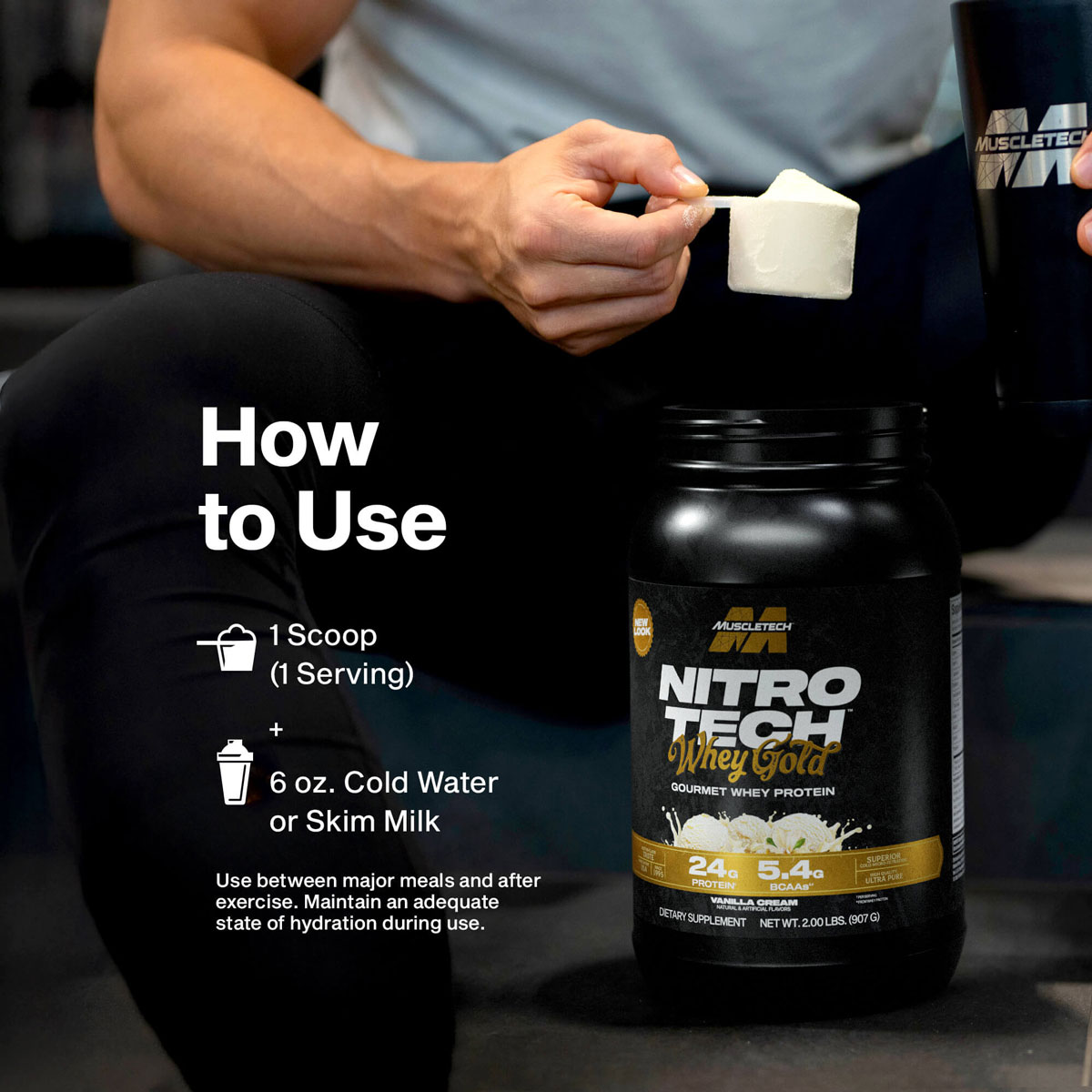 MuscleTech Nitro Tech 100% Whey Gold 5 lbs