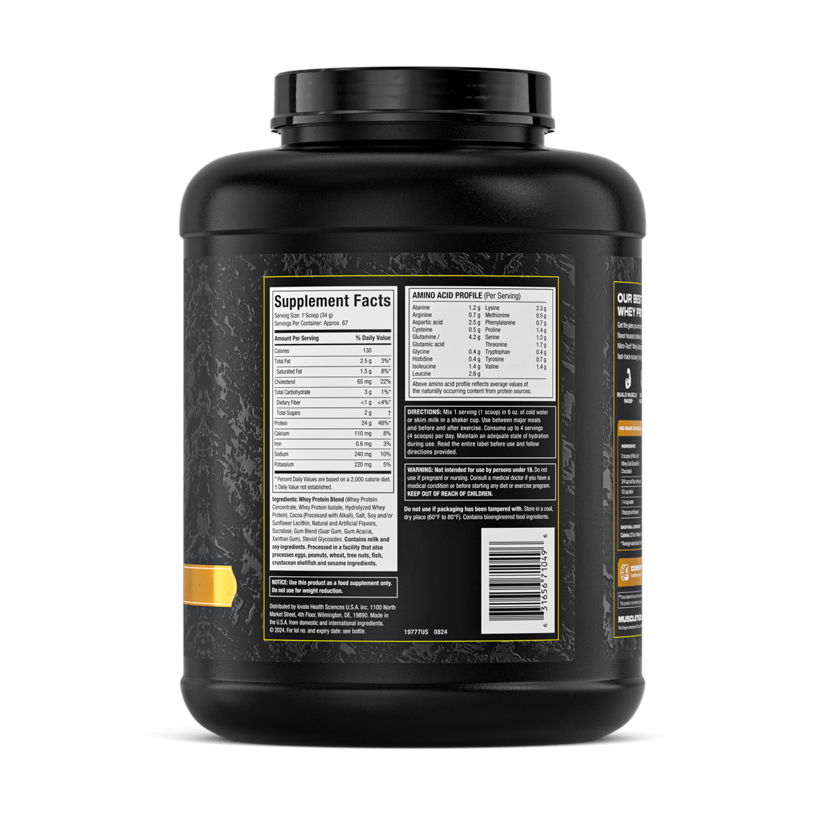 MuscleTech Nitro Tech 100% Whey Gold 5 lbs