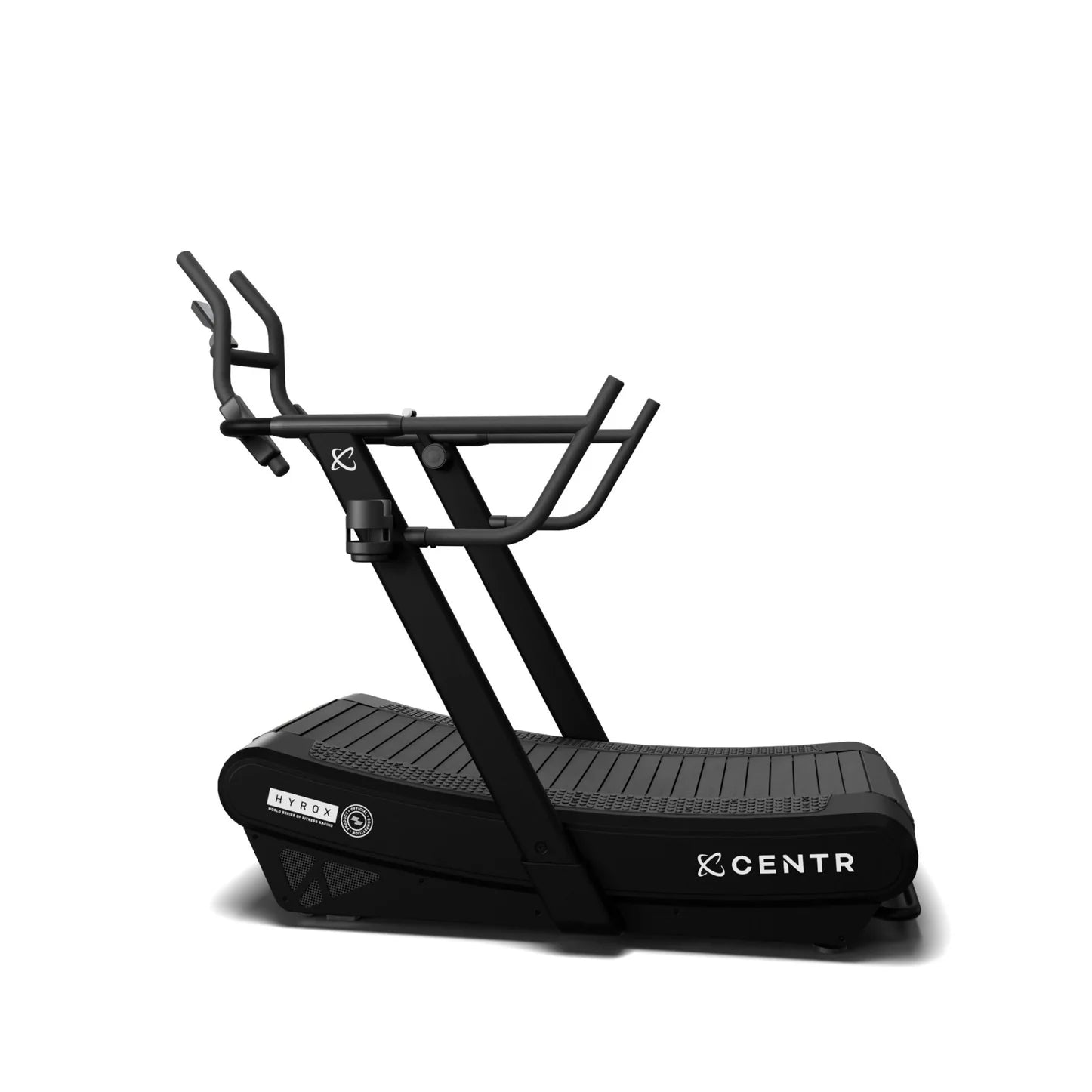 CENTR x HYROX Perform Treadmill display and bottle holder