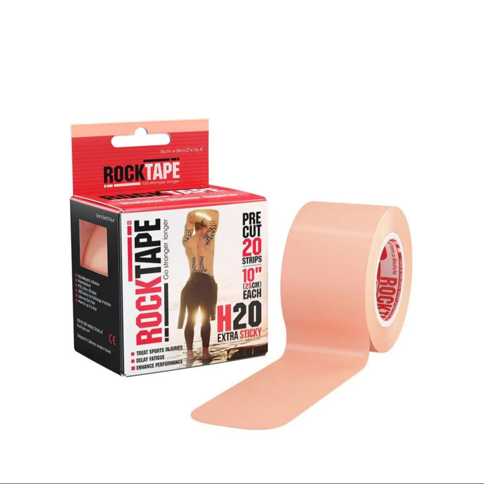 شريط لاصق لعلم الحركة Rocktape H2O - ليموني (5 سم × 5 م)