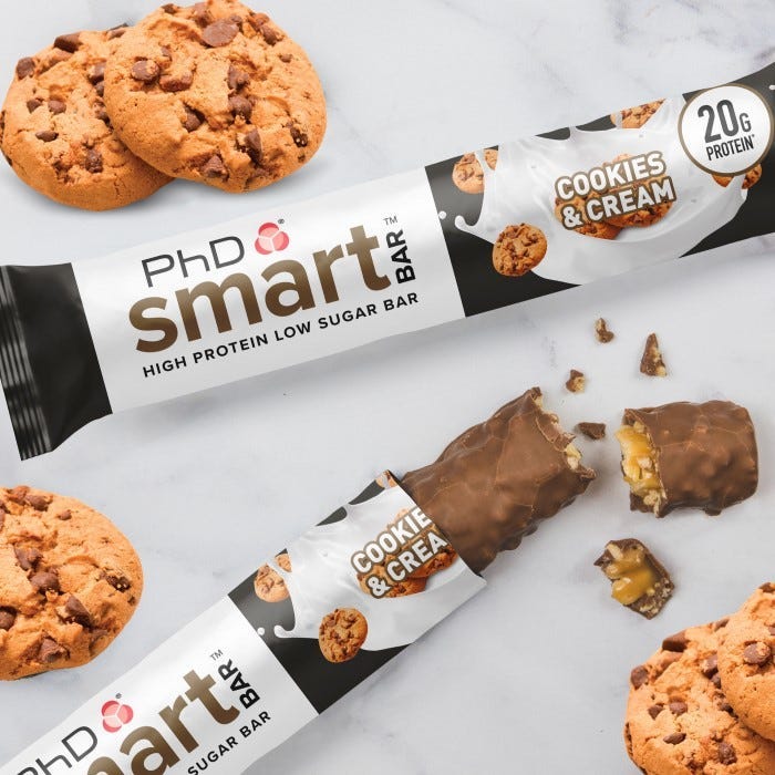 PhD Smart Protein Bar Cookies & Cream 21g