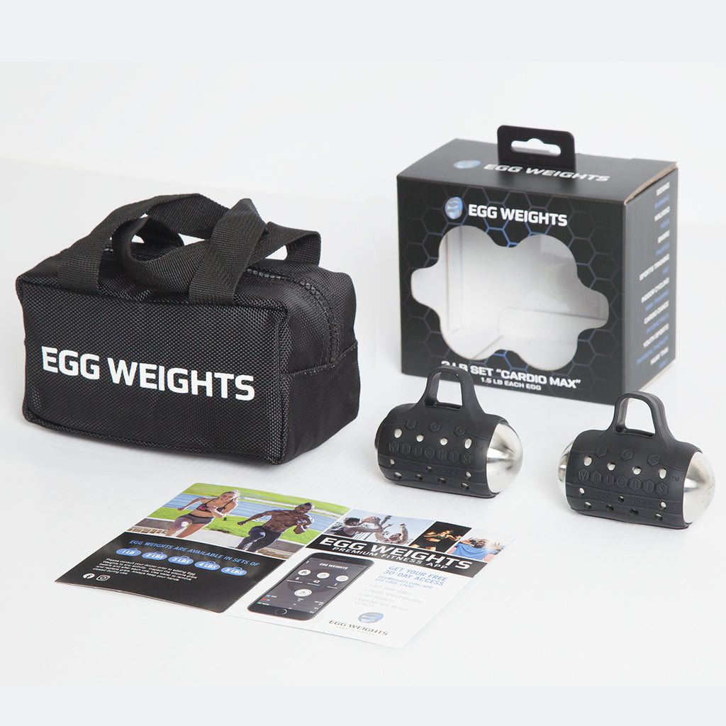 Egg Weights 3LB Cardio Max Hand Dumbbell Sets for Men and Women