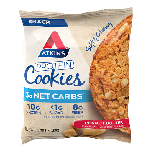 Atkins Peanut Butter Protein Cookies (Pack of 4 Cookies)