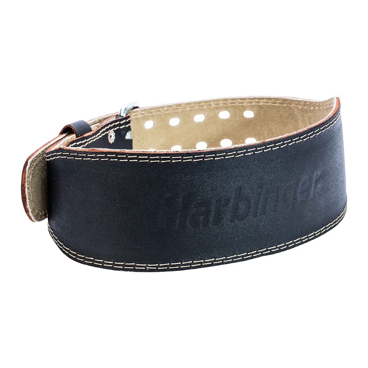 Harbinger 6 Padded Leather Weightlifting Belt