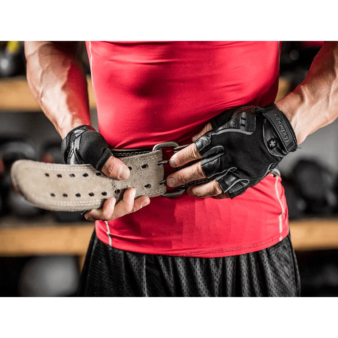 harbinger 4 padded leather belt