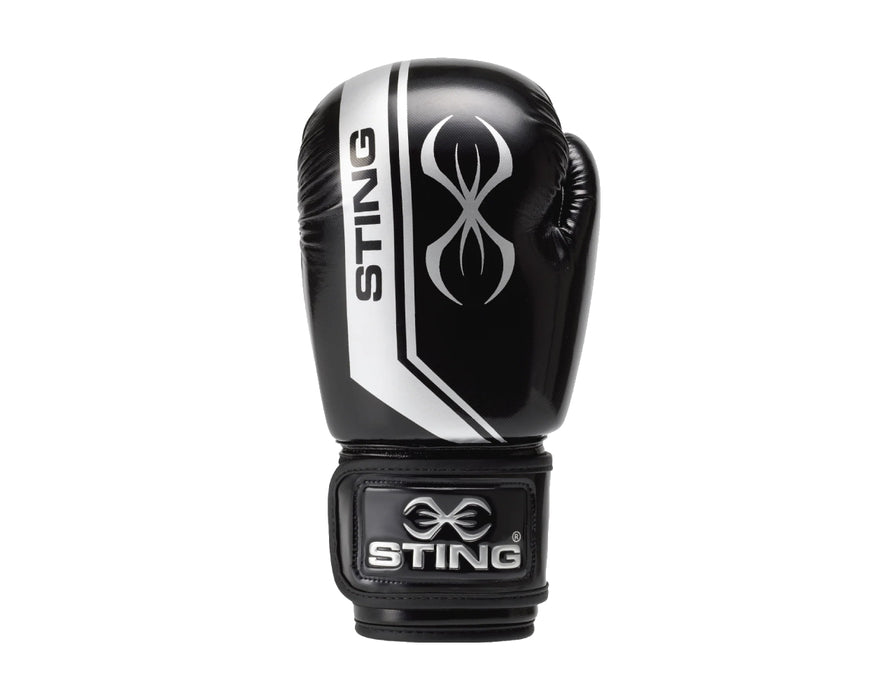 Sting Black & Silver Armalite Boxing Gloves