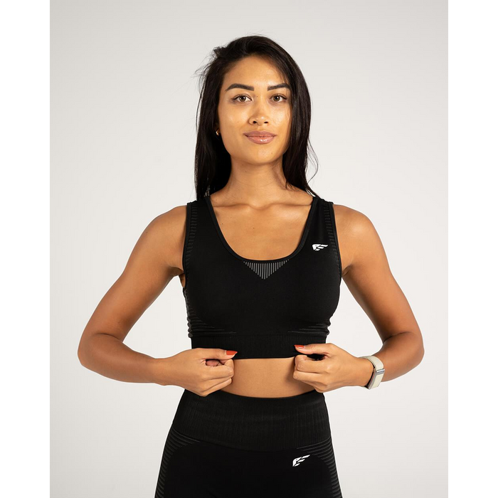 Palmfit Balance Seamless Sports Bra, Midnight Black