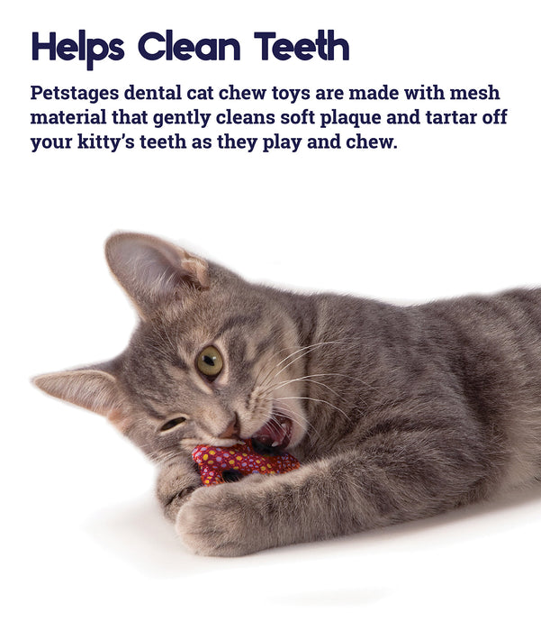 Petstages Catnip Plaque Away Pretzel Dental Cat Chew Toy
