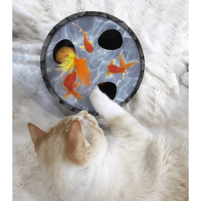 Petstages Hide & Seek Wobble Pond Interactive Cat Scratcher Toy