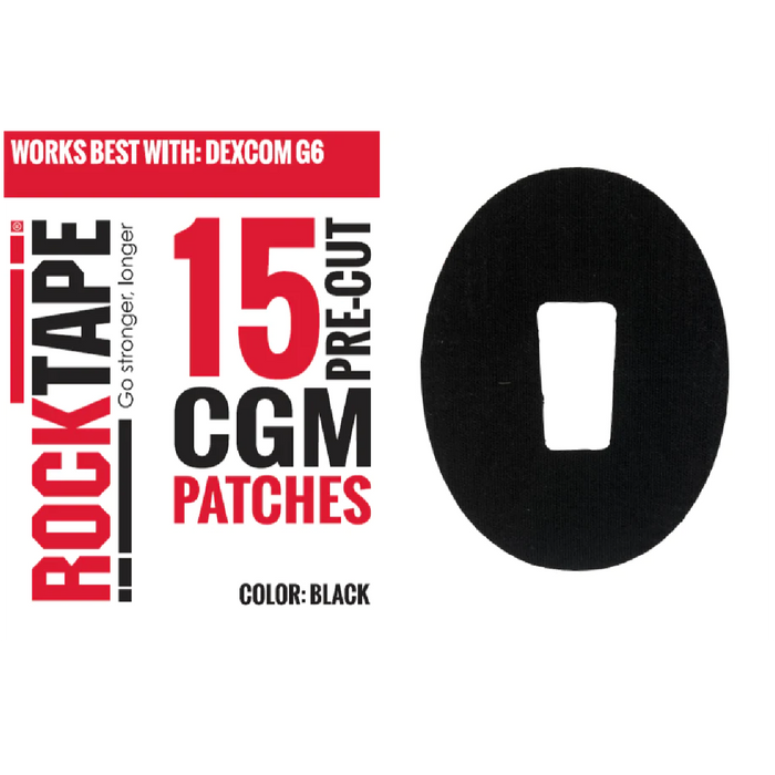 RockTape Continuous Glucose Monitor (CGM) Pre-Cut Patches