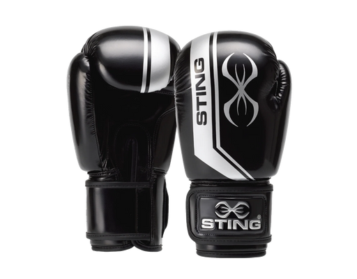Sting Black & Silver Armalite Boxing Gloves