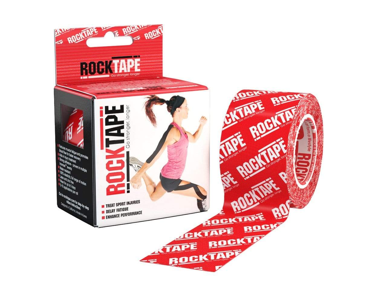 شعار RockTape القياسي العادي باللون الأحمر